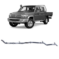 Redback Extreme Duty Exhaust for Toyota Landcruiser 79 Series Double Cab with DPF Adapter